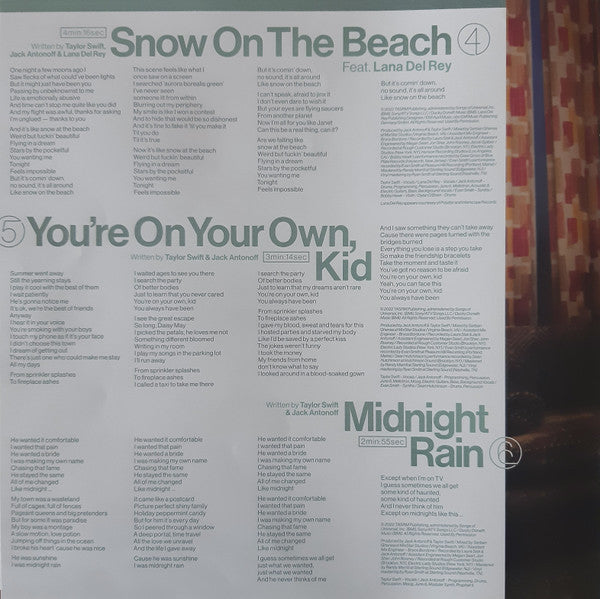 TAYLOR SWIFT - MIDNIGHTS SPECIAL EDITION LP VINILO