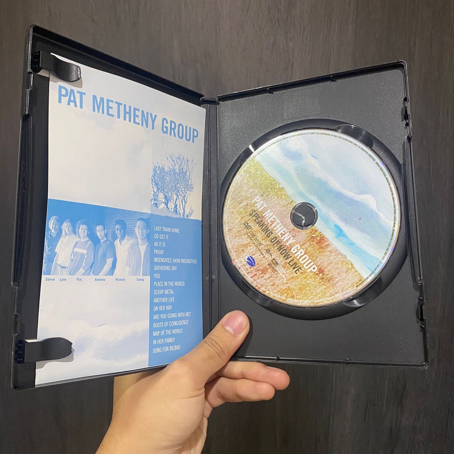 Speaking of now Live - Pat Metheny Group DVD.