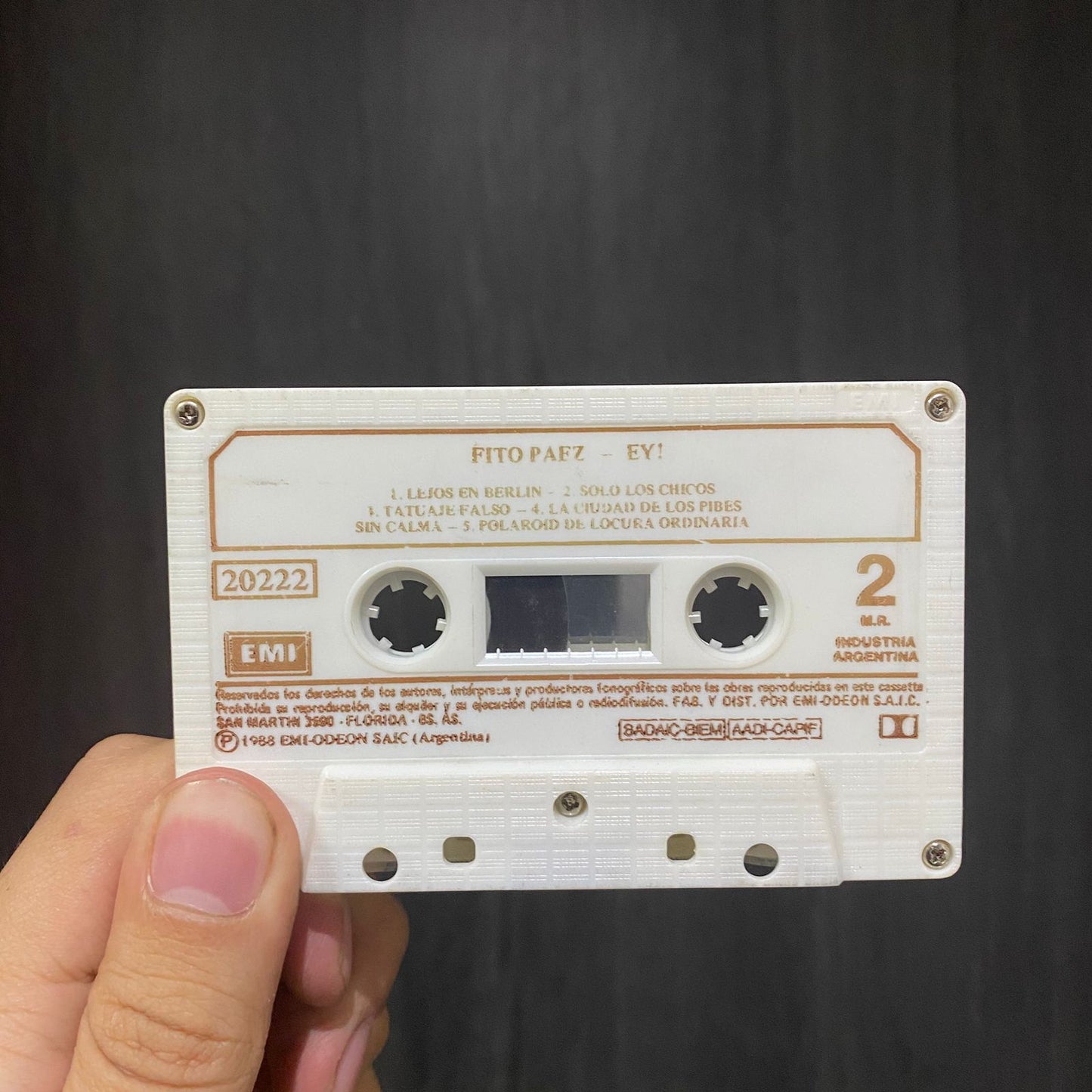 Ey! - Fito Paez Cassette (2)