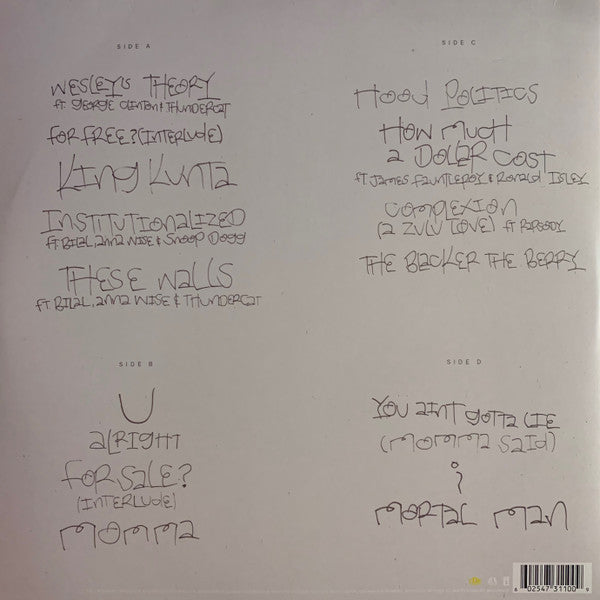 KENDRICK LAMAR - TO PIMP A BUTTERFLY 2LPs VINILO