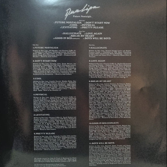 DUA LIPA - FUTURE NOSTALGIA LP VINILO