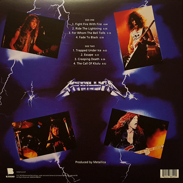 METALLICA - RIDE THE LIGHTNING LP VINILO