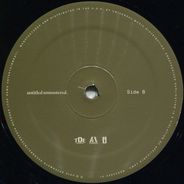 KENDRICK LAMAR - UNTITLED UNMASTERED LP VINILO