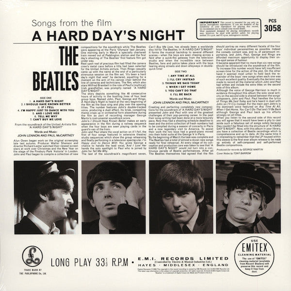 THE BEATLES - A HARD DAYS NIGHT LP VINILO