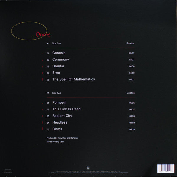 DEFTONES - OHMS LP.