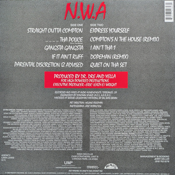 N.W.A - STRAIGHT OUTTA COMPTON LP
