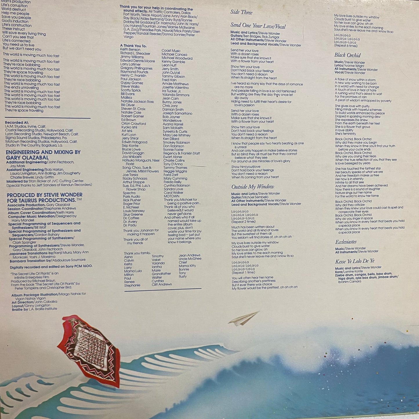 The secret life of plants - Stevie Wonder.