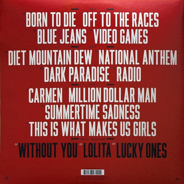 LANA DEL REY - BORN TO DIE 2LPs VINILO