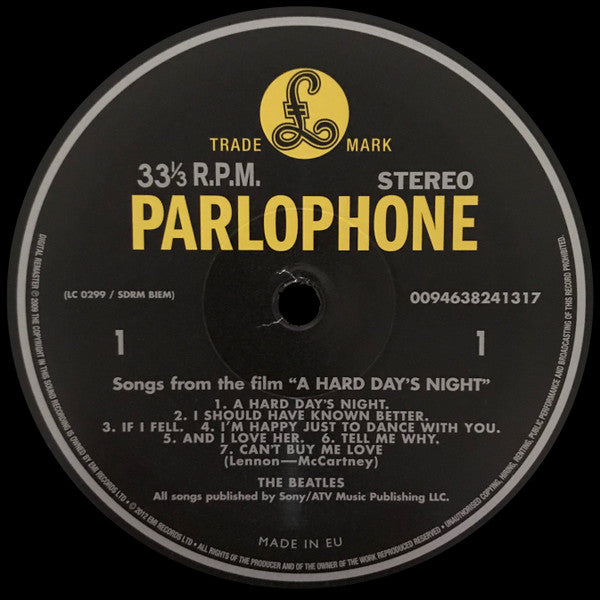 THE BEATLES - A HARD DAYS NIGHT LP VINILO