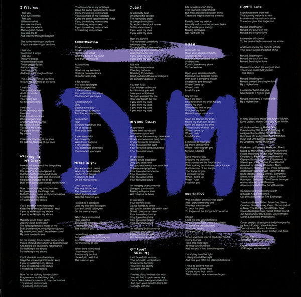 DEPECHE MODE - SONGS OF FAITH AND DEVOTION LP VINILO