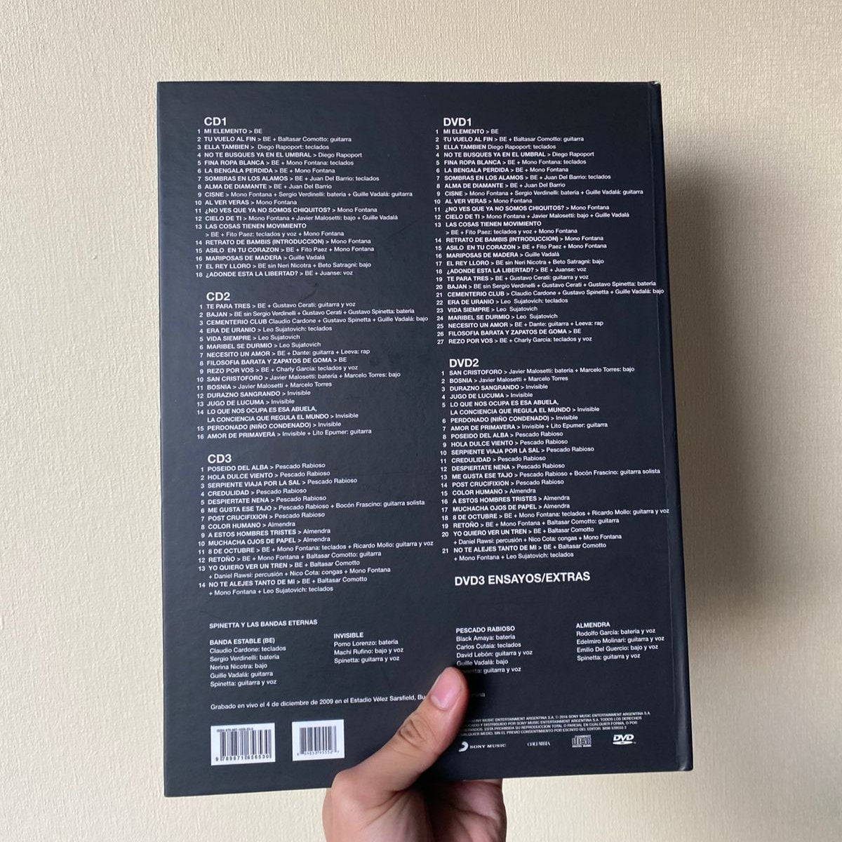 Spinetta y las bandas eternas - Libro Boxset 3 CDs y 3 DVDs.