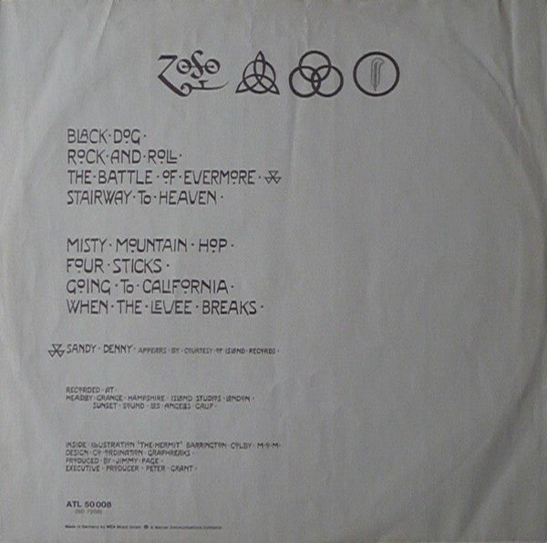 LED ZEPPELIN - IV LP VINILO