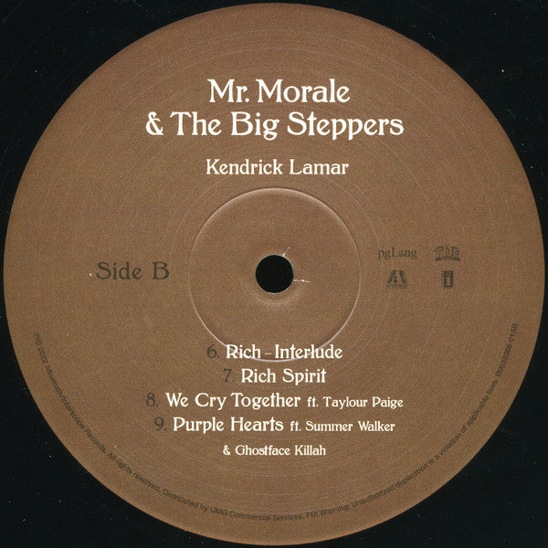 KENDRICK LAMAR - MR. MORALE & THE BIG STEPPERS 2LPs VINILO