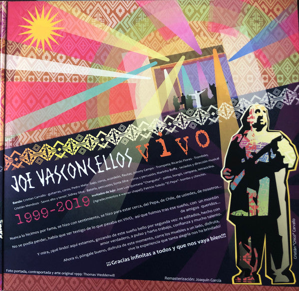 JOE VASCONCELLOS - VIVO 1999-2019 2LPs