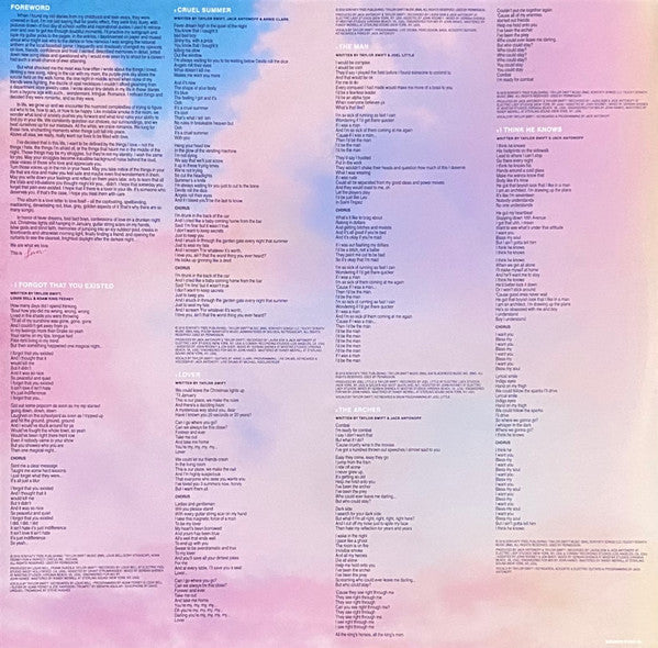 TAYLOR SWIFT - LOVER EDICION LIMITADA 2LPs VINILO