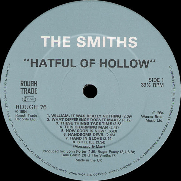 THE SMITHS - HATFUL OF HOLLOW LP VINILO