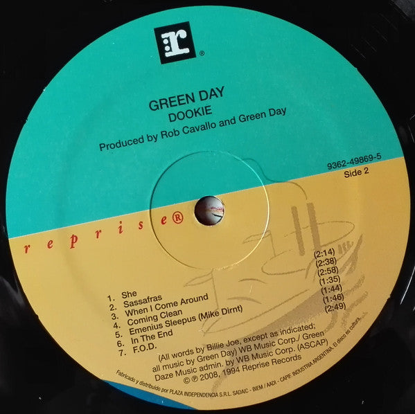 GREEN DAY - DOOKIE LP VINILO