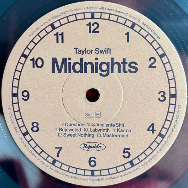 TAYLOR SWIFT - MIDNIGHTS SPECIAL EDITION LP VINILO