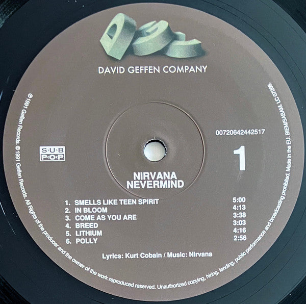 NIRVANA - NEVERMIND LP