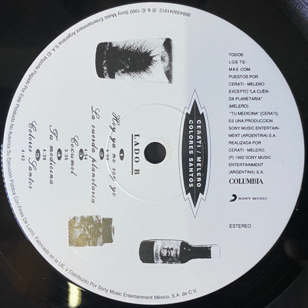 GUSTAVO CERATI / DANIEL MELERO - COLORES SANTOS LP VINILO