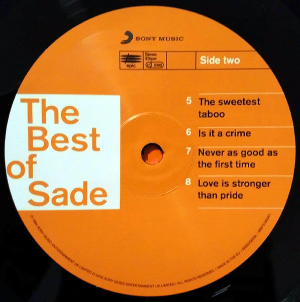 SADE - THE BEST OF SADE 2LPs VINILO