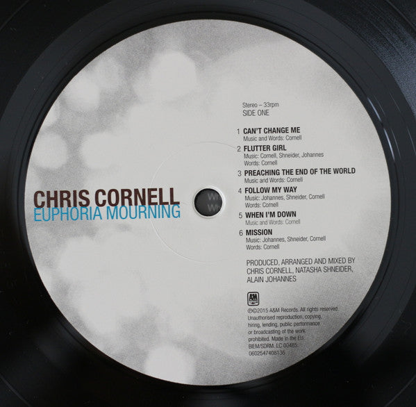CHRIS CORNELL - EUPHORIA MOURNING LP VINILO
