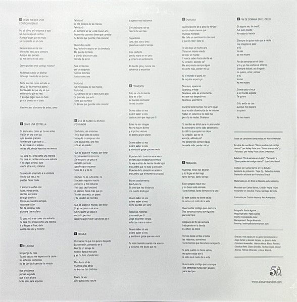 ALEX ANWANDTER - REBELDES LP VINILO EDICION LIMITADA COLOR BLANCO