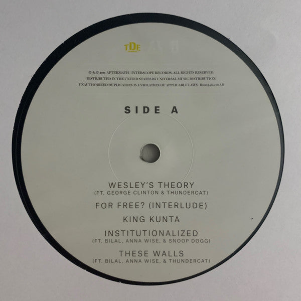 KENDRICK LAMAR - TO PIMP A BUTTERFLY 2LPs VINILO