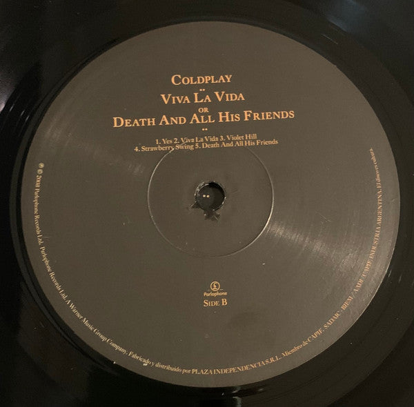 COLDPLAY - VIVA LA VIDA OR DEATH AND ALL HIS FRIENDS LP VINILO