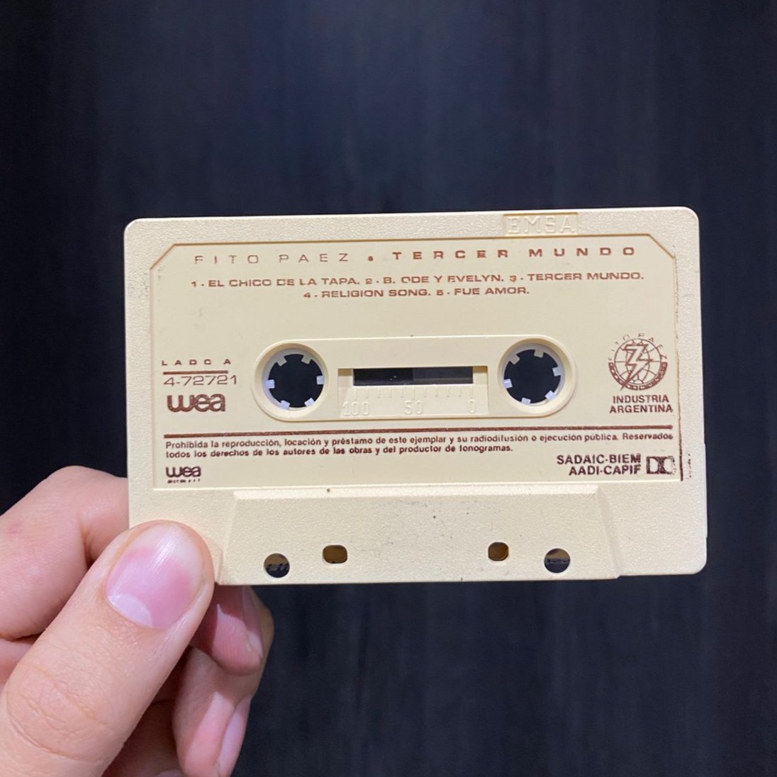 Tercer mundo - Fito Paez Cassette