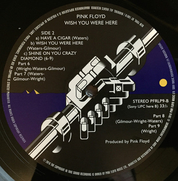 PINK FLOYD - WISH YOU WERE HERE LP VINILO