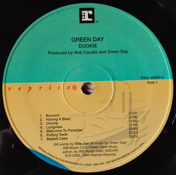 GREEN DAY - DOOKIE LP VINILO