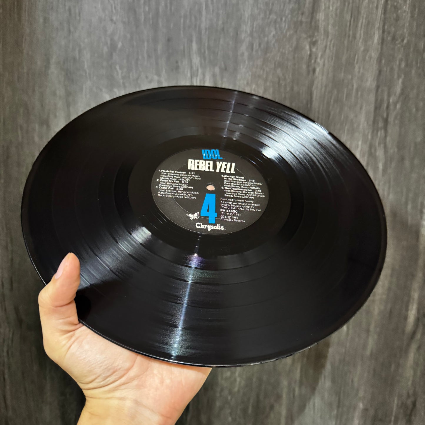BILLY IDOL - REBEL YELL LP VINILO DE EPOCA