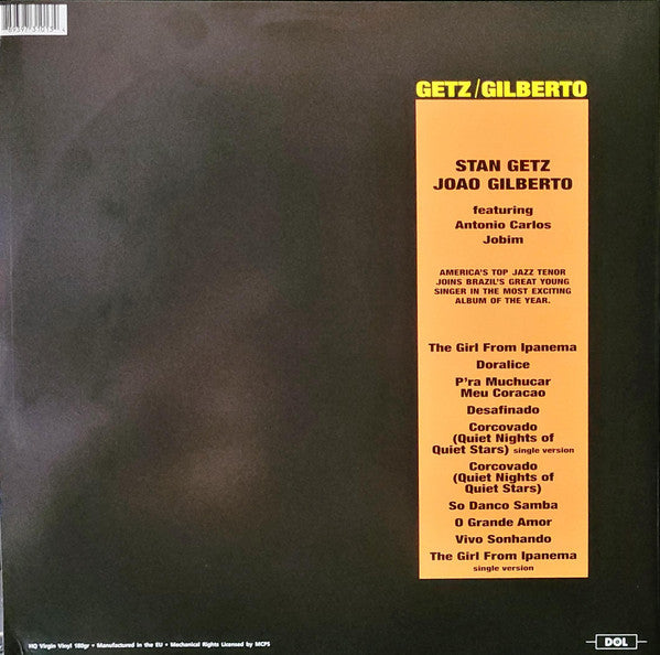 STAN GETZ / JOAO GILBERTO - GETZ / GILBERTO LP VINILO DELUXE