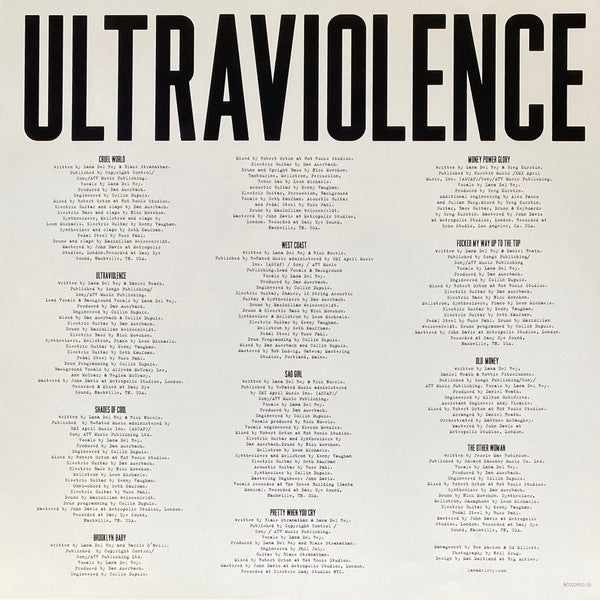 LANA DEL REY - ULTRAVIOLENCE DELUXE EDITION 2LPs VINILO