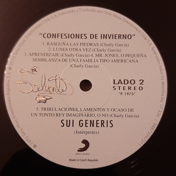 SUI GENERIS - CONFESIONES DE INVIERNO LP VINILO