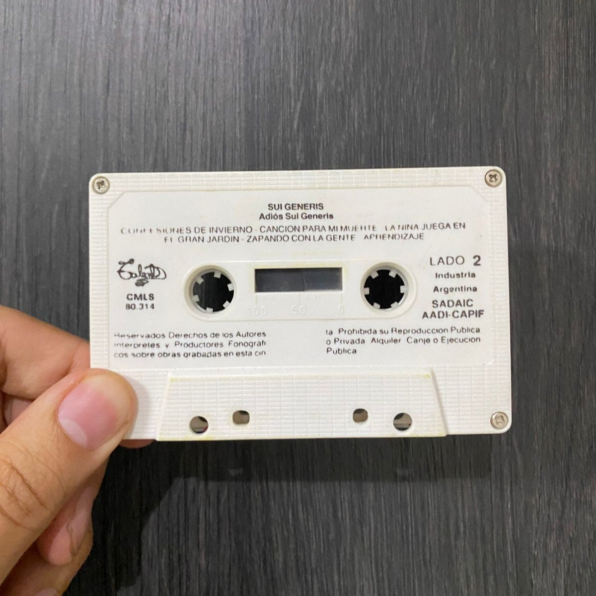 Adiós Sui generis parte 1 y 2 Cassettes.