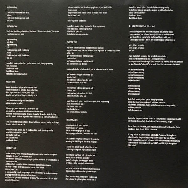 ST VINCENT - ALL BORN SCREAMING LP LIMITED EDITION