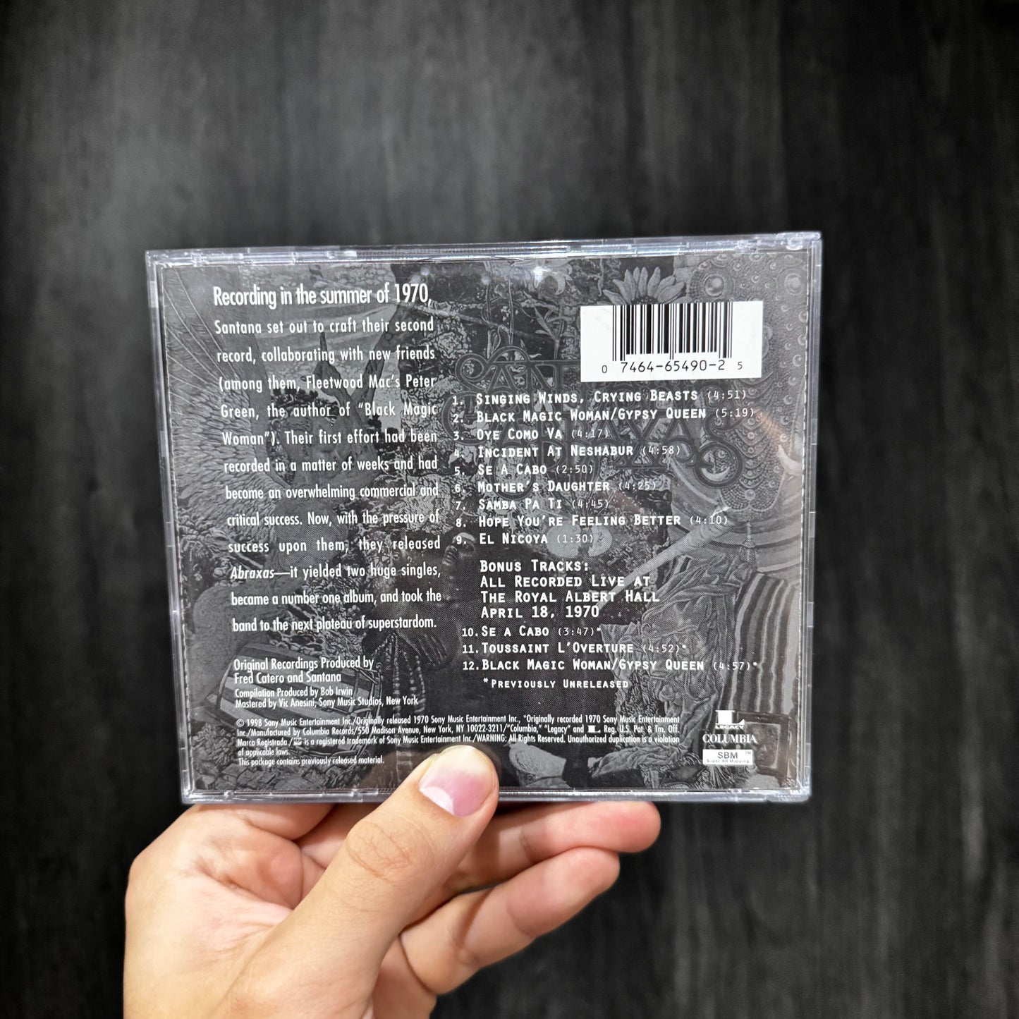 SANTANA - ABRAXAS 30TH ANNIVERSARY EXPANDED CD USADO