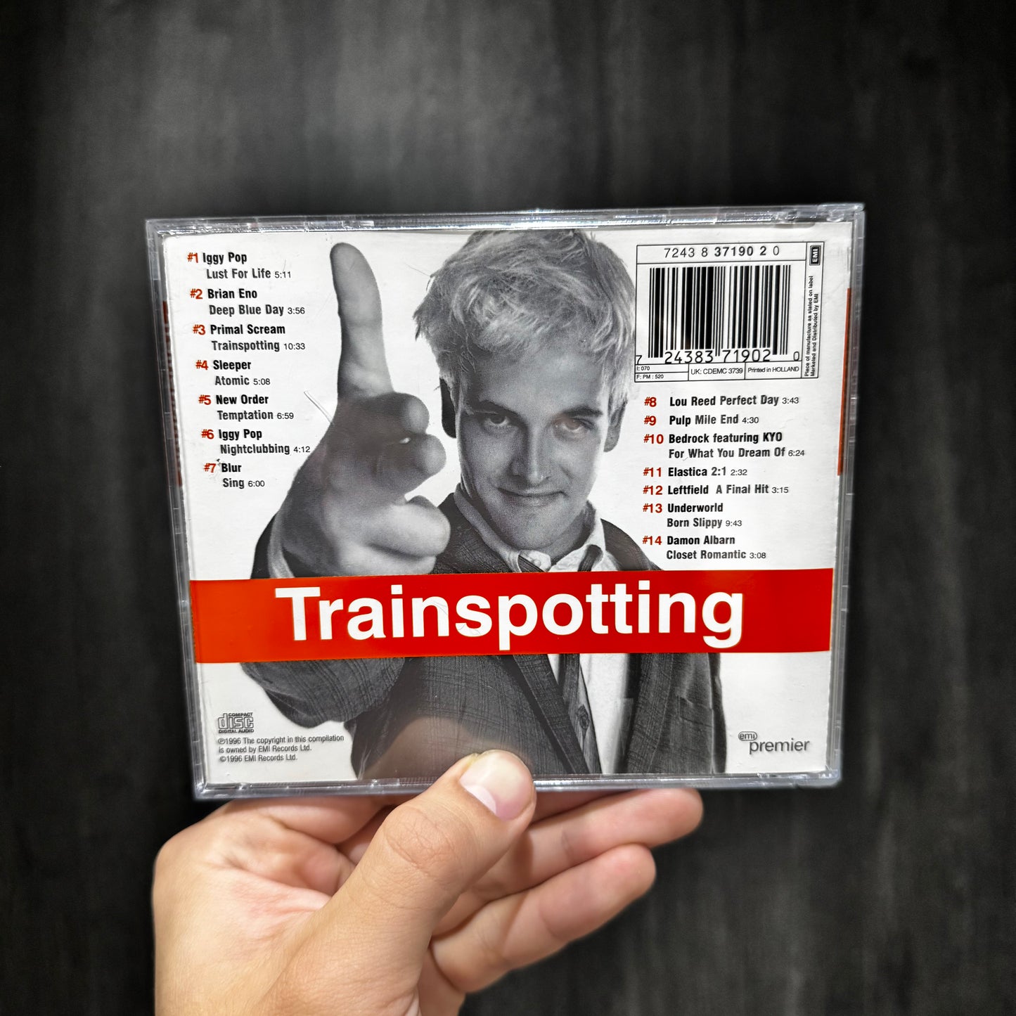 TRAINSPOTTING - MUSIC FROM THE MOTION PICTURE CD USADO