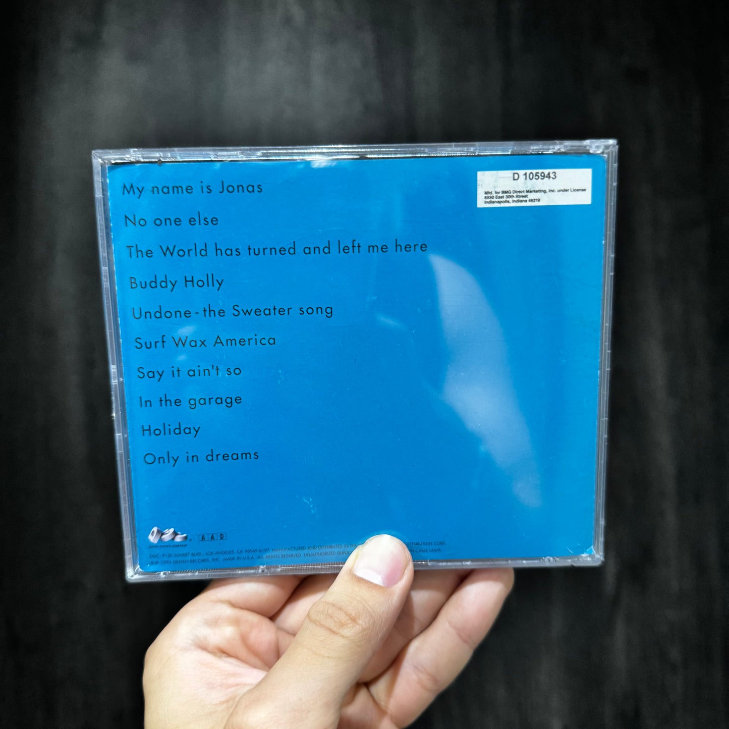 WEEZER - WEEZER BLUE ALBUM CD USADO