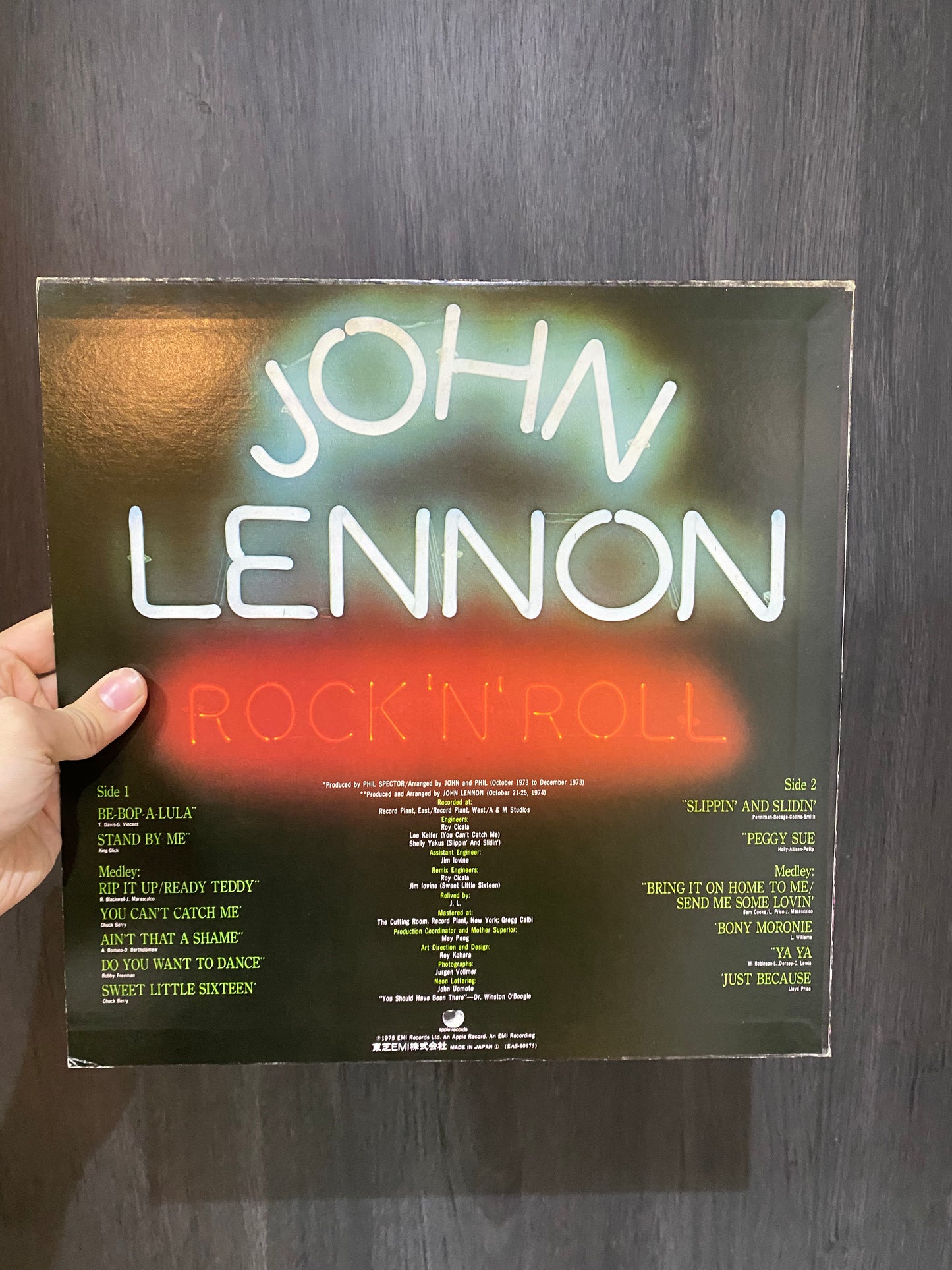 JOHN LENNON - ROCK N ROLL. JAPON LP.