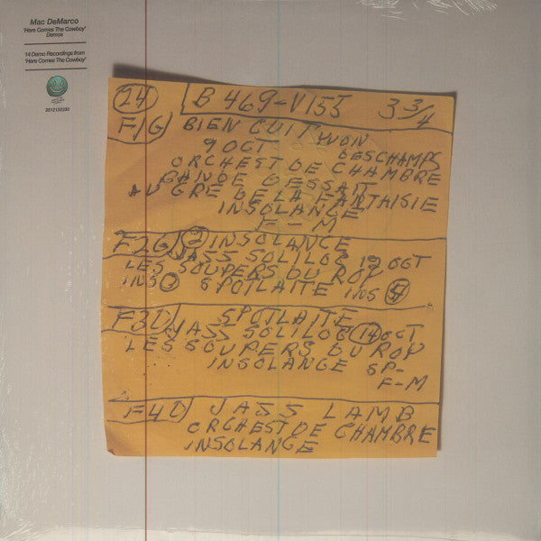 MAC DEMARCO - HERE COMES THE COWBOY DEMOS LP