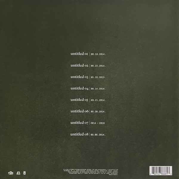 KENDRICK LAMAR - UNTITLED UNMASTERED LP VINILO