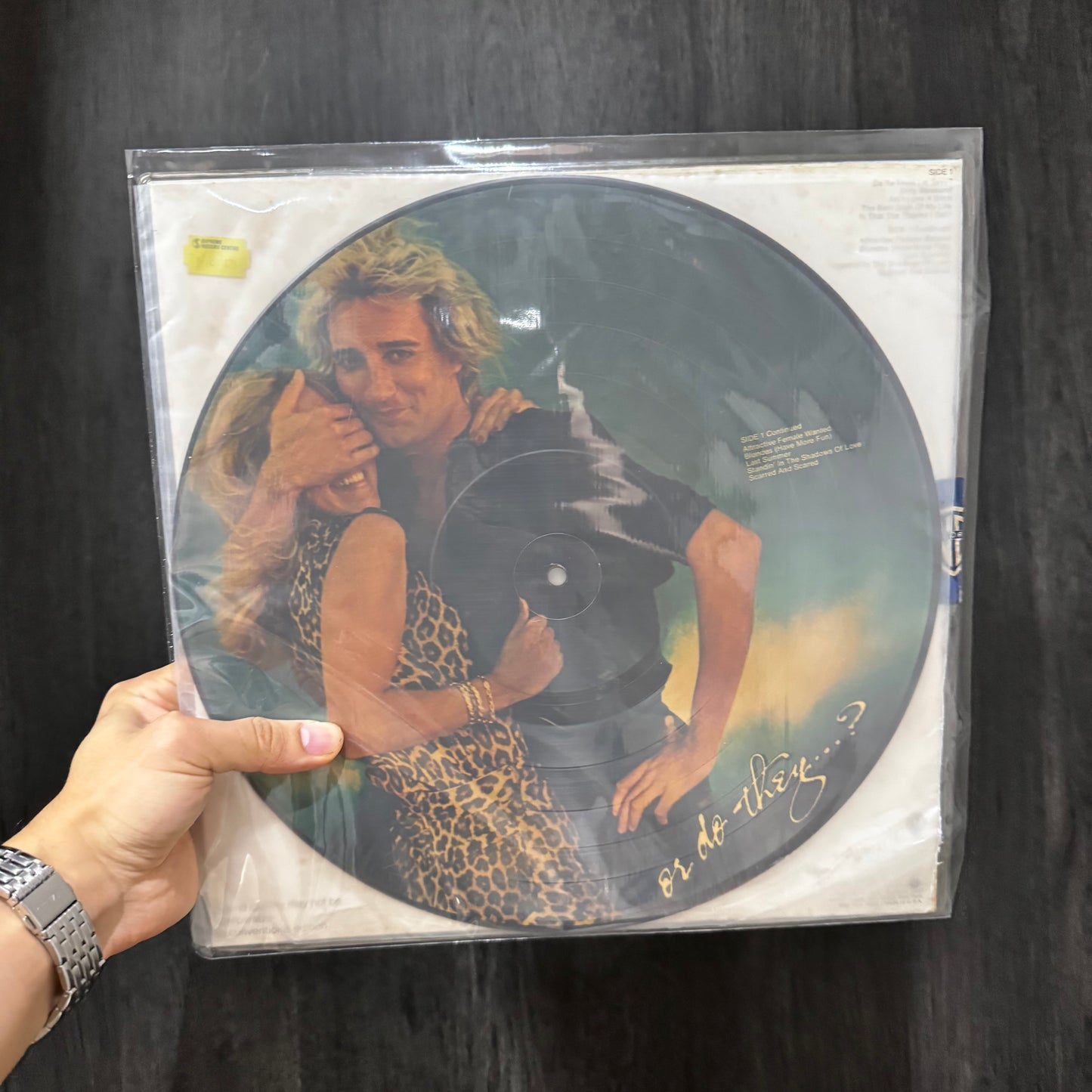 ROD STEWART - BLONDES HAVE MORE FUN PICTURE DISC LP DE EPOCA