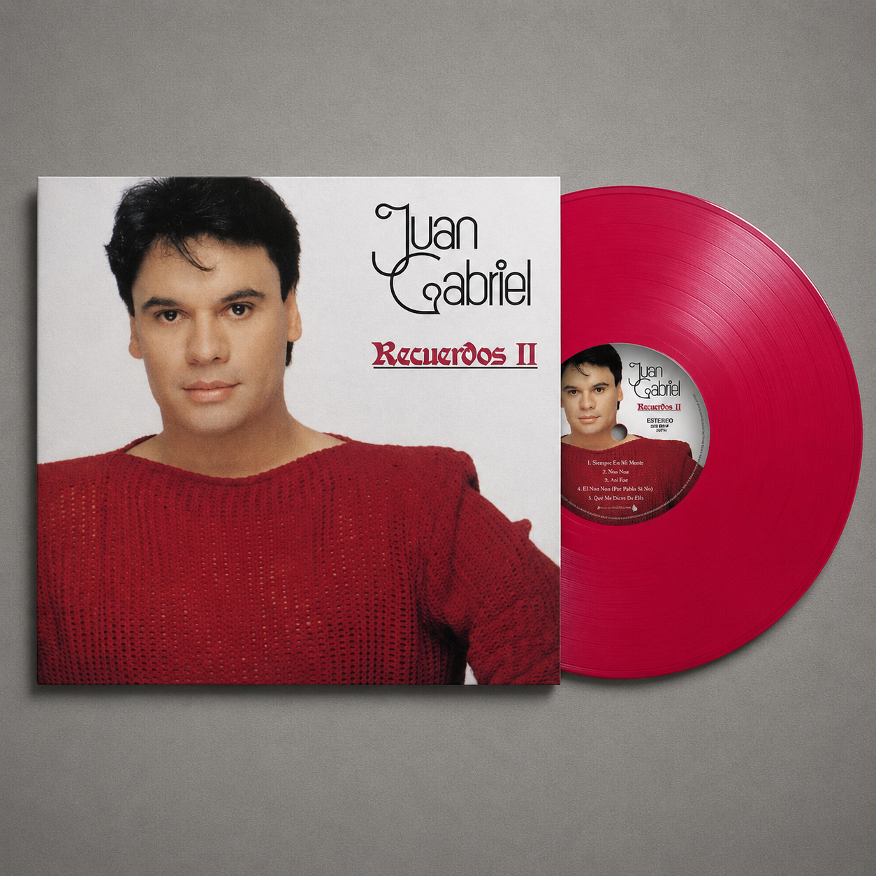 JUAN GABRIEL - RECUERDOS II LP VINILO LIMITED EDITION RUBY RED