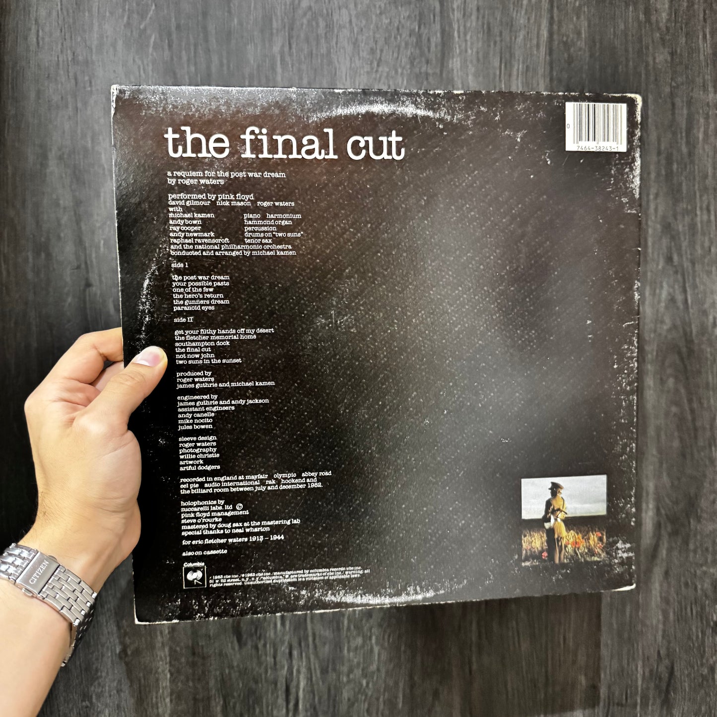 PINK FLOYD - THE FINAL CUT LP VINILO DE EPOCA