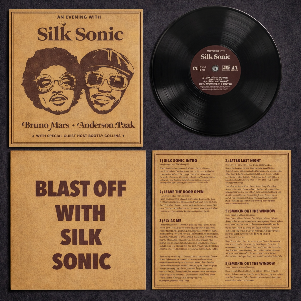 SILK SONIC (BRUNO MARS / ANDERSON PAAK) - AN EVENING WITH SILK SONIC LP VINILO
