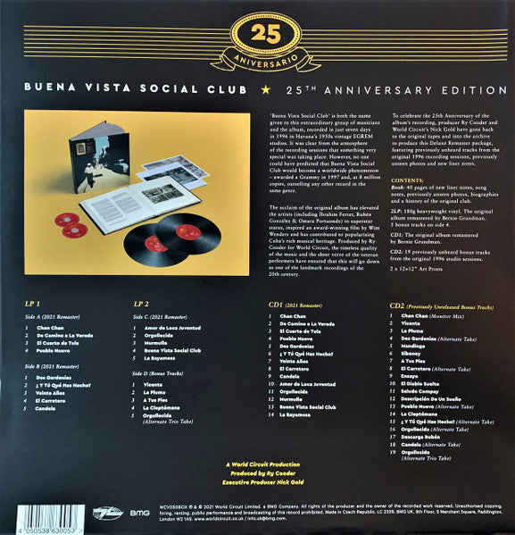 BUENA VISTA SOCIAL CLUB 2LPs VINILO EDICION DELUXE