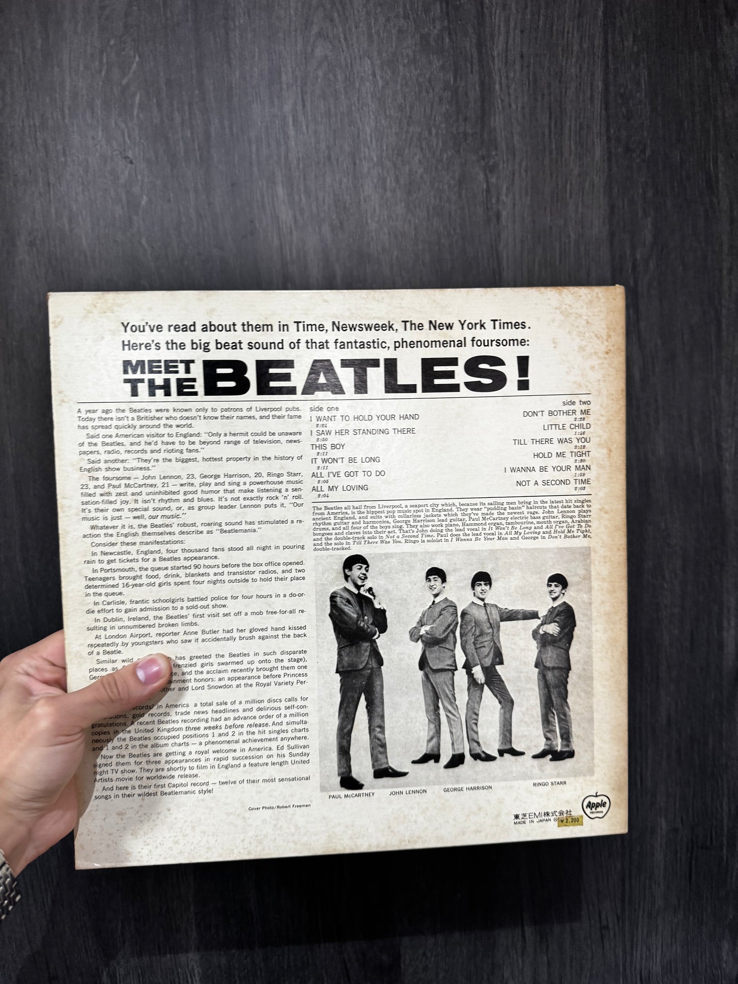 THE BEATLES - MEET THE BEATLES LP EDICION JAPONESA